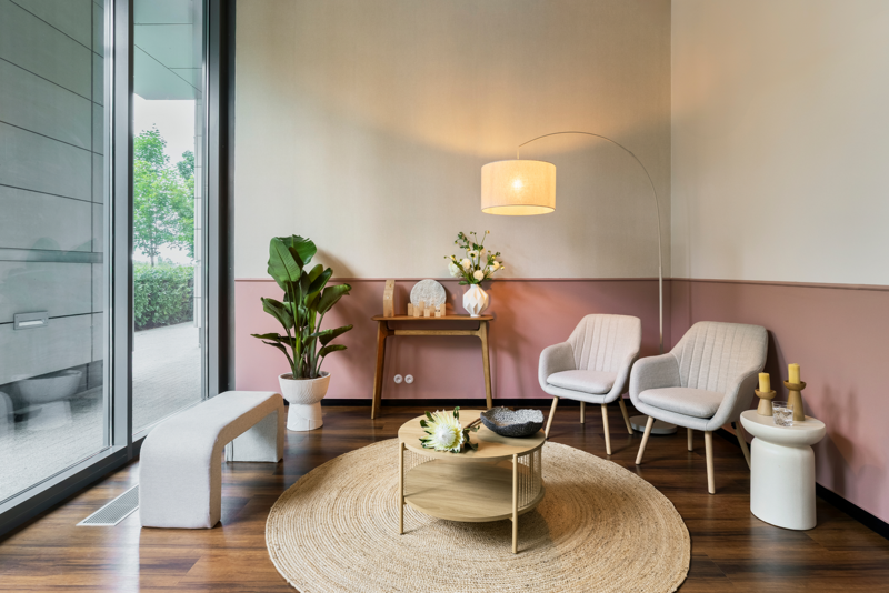 Sala pożegnań — widok ogólny